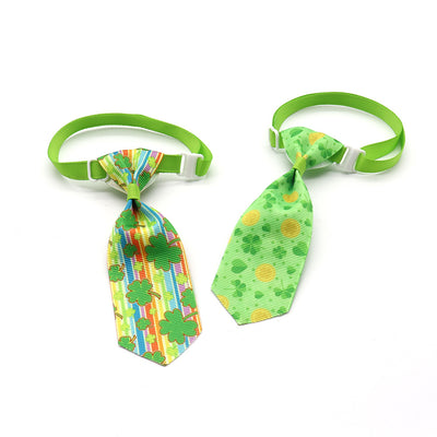 Corbata para Mascotas con Moño de Trébol de Cuatro Hojas - Día de San Patricio - Image 22