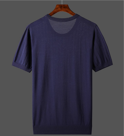 Playera Hombre Talla Grande Hueca Seda de Hielo Manga Corta - Image 11