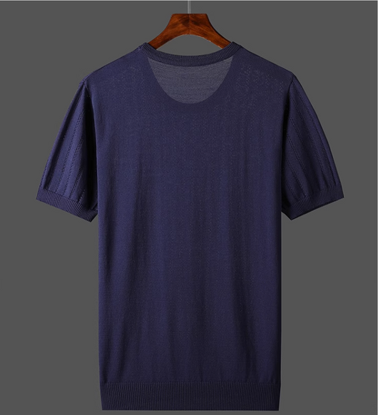 Playera Hombre Talla Grande Hueca Seda de Hielo Manga Corta - Image 11