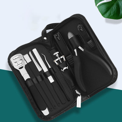 Set de Manicura Profesional 10 Piezas con Cortauñas de Precisión
