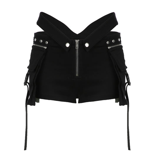 Shorts Casuales para Mujer con Diseño de Costura V y Cintura Ajustable - Estilo Hot Girl - Image 5
