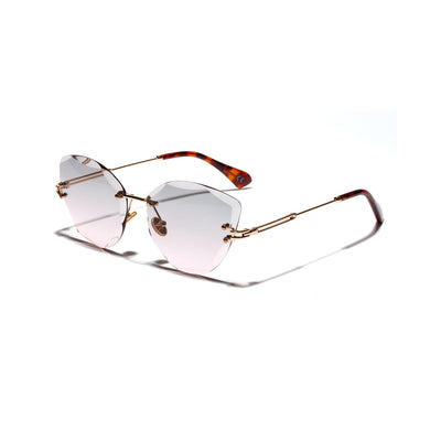Gafas de Sol Retro Cat Eye para Mujer con Corte Diamante - Image 2