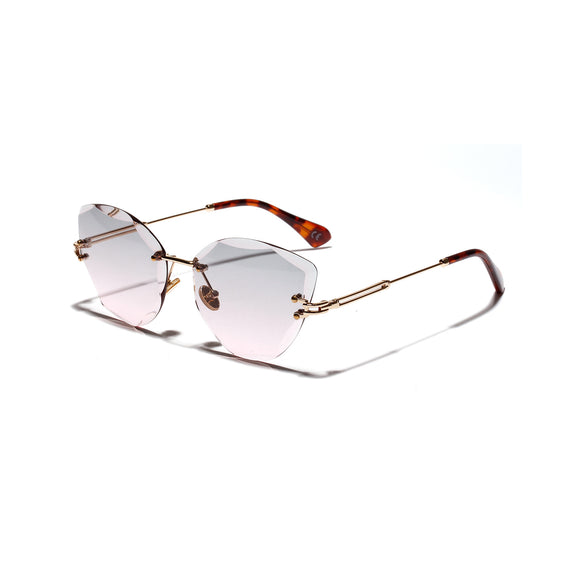 Gafas de Sol Retro Cat Eye para Mujer con Corte Diamante