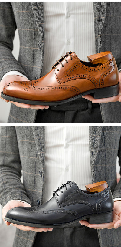 Zapatos Oxford Punta Fina de Cuero Artesanal para Hombre - Image 10