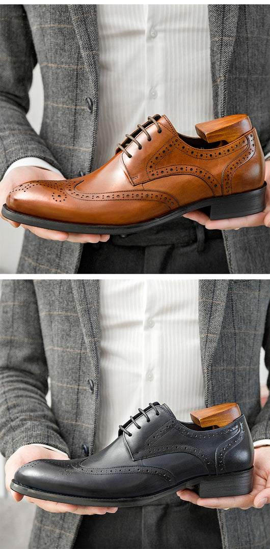 Zapatos Oxford Punta Fina de Cuero Artesanal para Hombre - Image 10