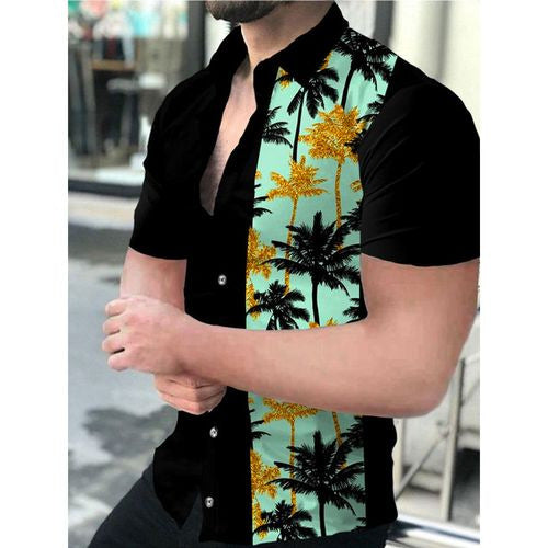 Camisa Casual de Manga Corta con Tecnología 3D para Hombre - Image 5