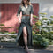 Vestido Largo Camisero Manga Larga Ajustado
