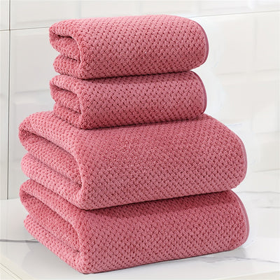 Juego de 4 Toallas de Baño en Felpa de Coral - Image 17