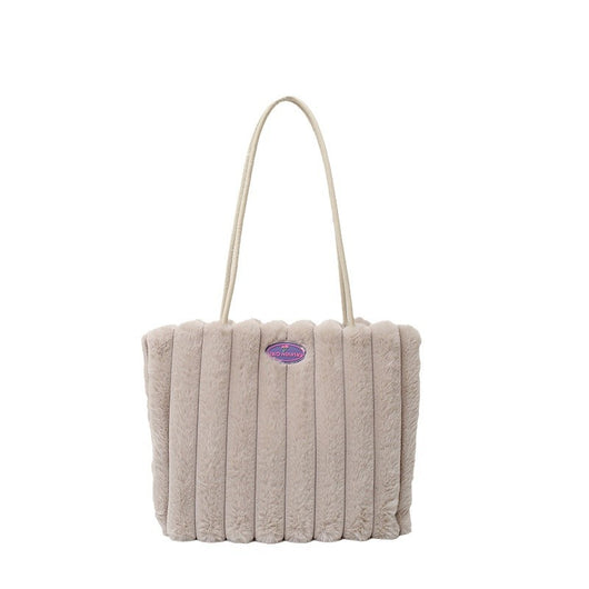 Bolso Tote Grande de Felpa para Otoño e Invierno - Image 5
