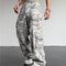 Pantalones Slim Drapeado de Corte Recto Estilo Urbano
