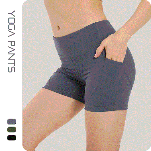 Shorts Deportivos Cintura Alta con Malla Integrada para Yoga y Fitness - Image 6