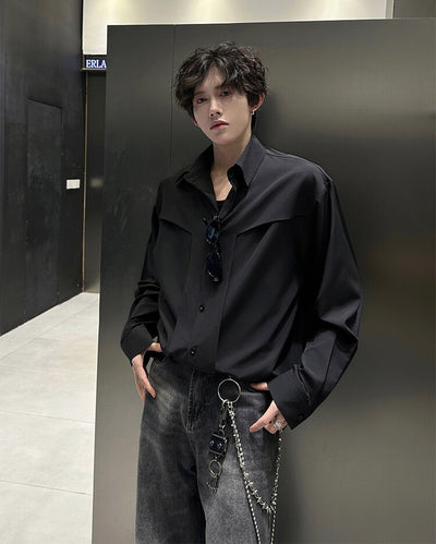 Camisa de Manga Larga Premium Ruoshuai para Hombre - Otoño - Image 31