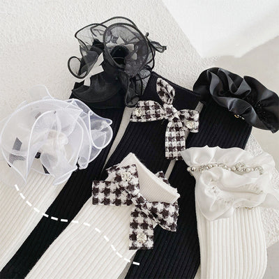 Calcetines Escolares Estilo Lolita con Encaje y Moño para Niñas - Image 4