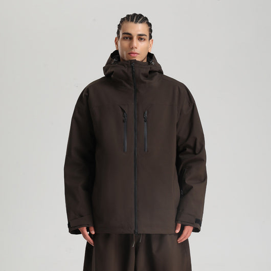 Chaqueta Esquí Hombre Impermeable Transpirable Corte Holgado con Cierre - Image 11