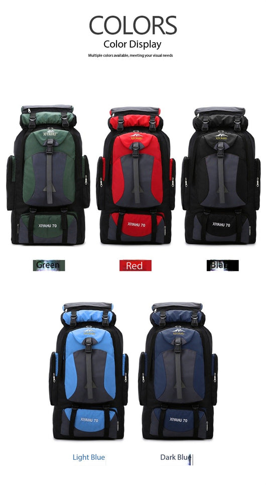 Mochila de Trekking 70L para Senderismo, Camping y Viajes de Aventura - Image 9