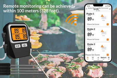 Termómetro Inalámbrico Bluetooth para Parrilla y Horno con 4 Sensores - Image 12