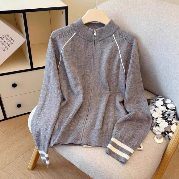 Cardigan con Cierre Diseño Moderno para Mujer