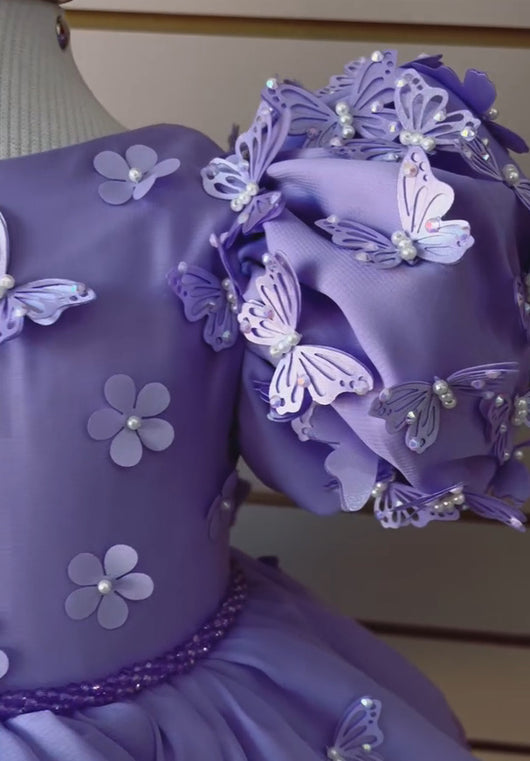 Vestido de Gala Infantil para Presentaciones de Piano y Cumpleaños - Image 9