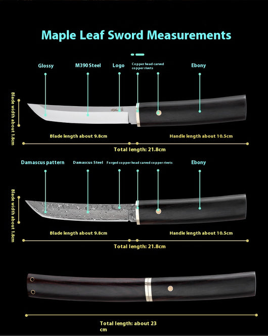 Cuchillo de Frutas Japonés Acero Damasco M390 - Image 12