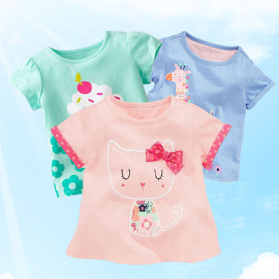 Playera Infantil de Algodón para Niña - Manga Corta - Image 16