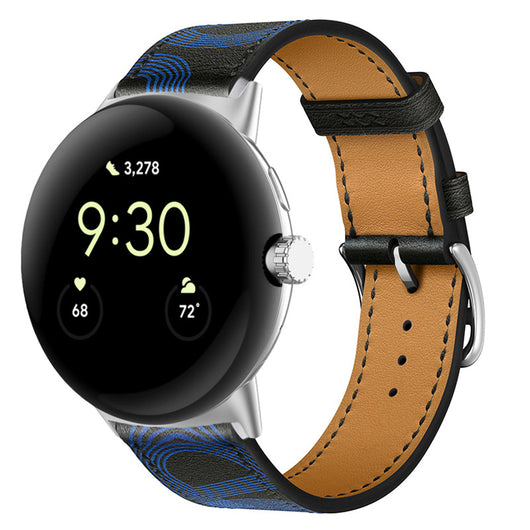 Correa de Cuero PU Bicolor para Google Watch - Estilo y Durabilidad - Image 44