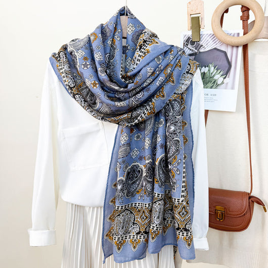 Pañuelo Foulard de Seda Premium con Protección Solar - Diseño Clásico Versátil - Image 16
