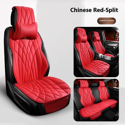 Funda de Asientos de Cuero Premium para Auto - Juego Completo 5 Plazas - Image 12