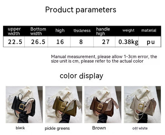 Bolso Bandolera Minimalista de Diseño Exclusivo - Bolsa Baguette de Moda Versátil - Image 8