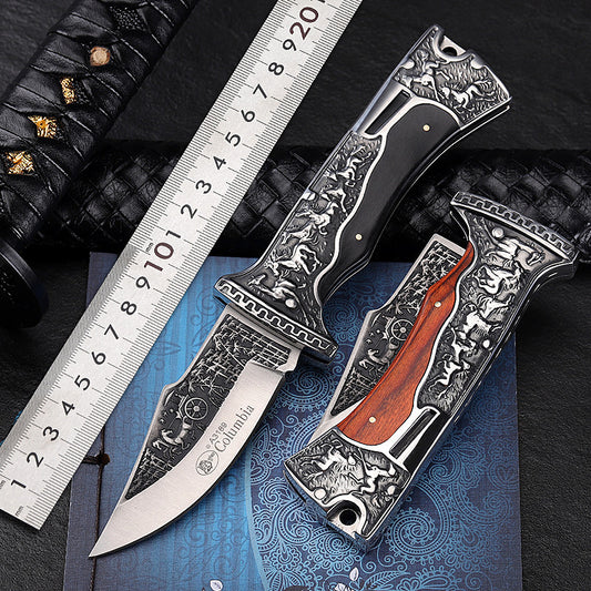 Cuchillo Plegable de Supervivencia para Aventuras al Aire Libre
