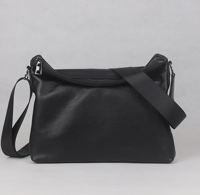 Bolsa Bandolera de Cuero Genuino para Hombre - Estilo Casual y Minimalista - Image 7