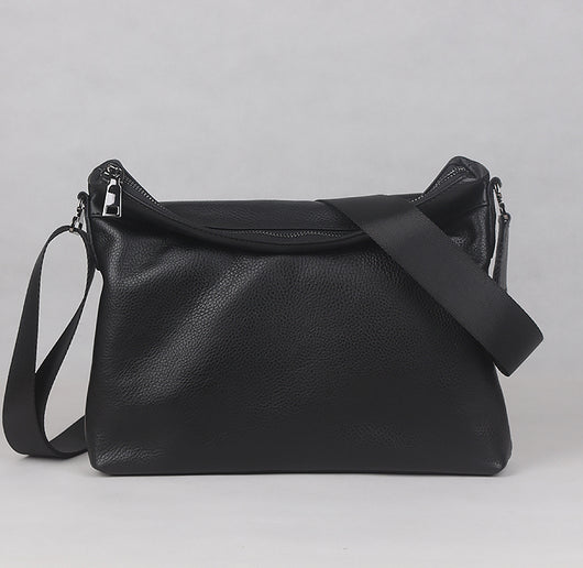 Bolsa Bandolera de Cuero Genuino para Hombre - Estilo Casual y Minimalista - Image 7