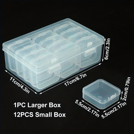 Juego de Cajas de Joyería Transparentes con Tapa Abatible - Image 11