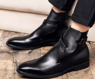 Botas Casuales para Hombre con Hebilla - Estilo Explosivo Tobillero