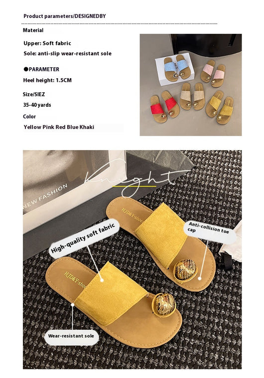 Sandalias Planas Tipo Francés con Punta Abierta para Mujer - Image 23