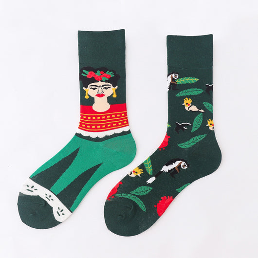 Calcetines Unisex Estampado Animal Abstracto en Algodón - Image 13