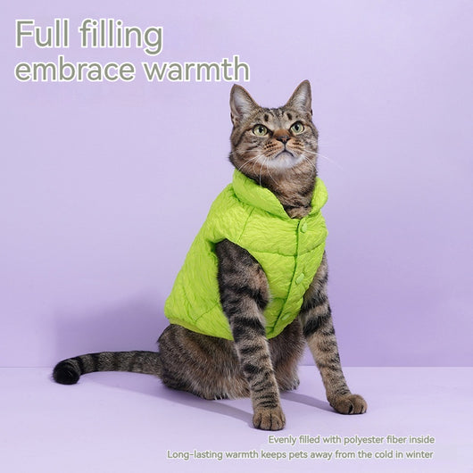 Chaleco Térmico Universal para Gatos y Perros - Abrigo Invierno Antiestático
