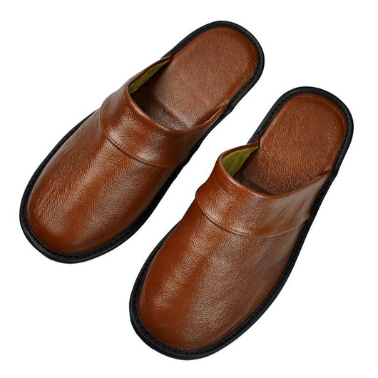 Pantuflas de Cuero Genuino Baotou Cómodas para Toda la Familia - Image 7