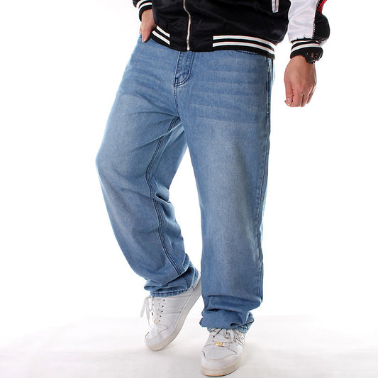 Jeans Hip-Hop Talla Grande para Hombre - Estilo Urbano Tendencia