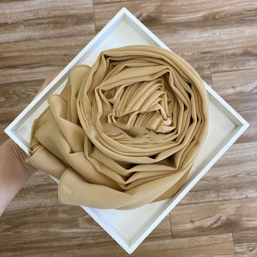 Pañuelo Hijab de Gasa Perlada Liso para Mujer - Image 71