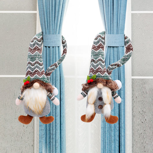 Sujetador de Cortina Navideño con Muñeca sin Rostro - Decoración del Hogar - Image 8