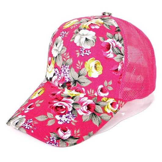 Gorra de Béisbol Floral para Mujer con Red Abierta - Image 6