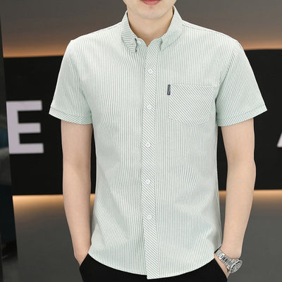 Camisa de Verano para Hombre a Rayas Resistente a Arrugas - Image 16