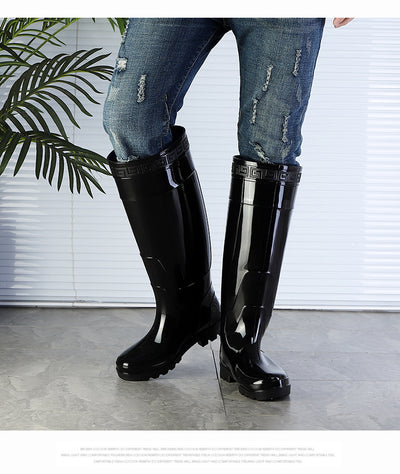 Botas de Lluvia Altas para Hombre - Calzado Impermeable Tubo Largo - Image 15