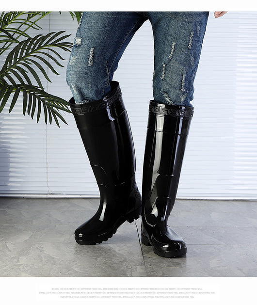Botas de Lluvia Altas para Hombre - Calzado Impermeable Tubo Largo - Image 15