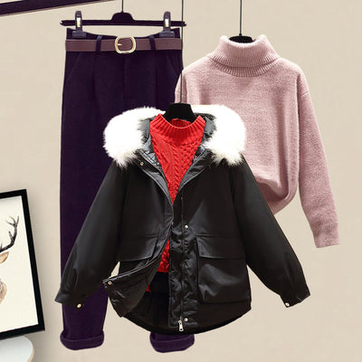Conjunto de Sudadera Acolchada de Algodón para Mujer - Image 36