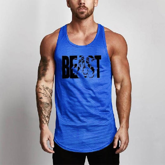 Camiseta Fitness Slim Fit para Hombre - Musculosa Deportiva Mesh - Image 28
