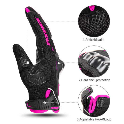 Guantes de Motocicleta Blindados con Pantalla Táctil y Protección Antigolpes - Image 4