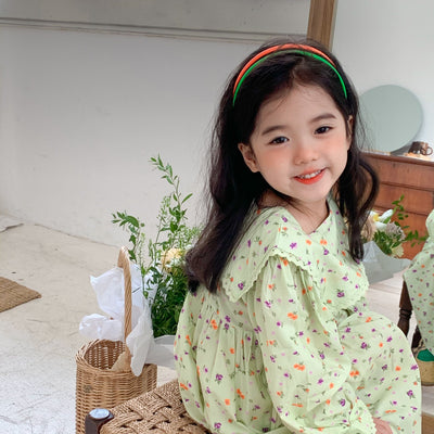 Vestido Infantil Estilo Occidental con Flores - Image 17
