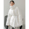 Chaqueta Casual de Plumón de Pato Blanco