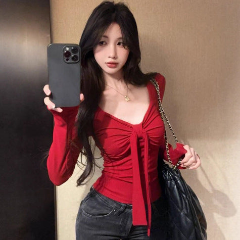 Blusa de Manga Larga con Moño para Otoño Invierno - Image 3